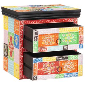 vidaXL Šalia lovos spintelė su stalčių Įvairiaspalvis 40 x 30 x 40 cm