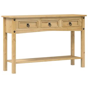 vidaXL Konsolinis staliukas &bdquo;Corona&ldquo;, 114x34,5x73 cm, pu&scaron;ies masyvas