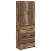 vidaXL Spintelė 2 pcs Sendintos medienos 66 x 34,5 x 87 cm
