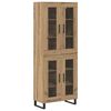 vidaXL Auk&scaron;tas spintelė 2 pcs Amatininkų ąžuolas 69,5 x 34 x 180 cm