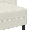 vidaXL 2-vietė sofa su Chaise L formos kremu 125 cm aksomas