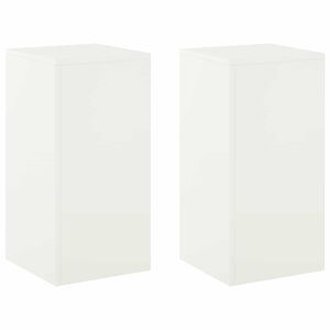 vidaXL Augalų stovas 2 pcs Balta 30 x 30 x 60 cm Plienas