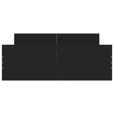 vidaXL Lovos rėmas su galvūgaliu ir kojūgaliu, juodas, 120x200cm