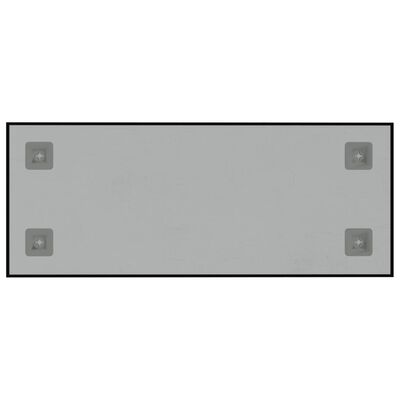 vidaXL Sieninė magnetinė lenta, juoda, 50x20cm, grūdintas stiklas