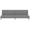 vidaXL Dvivietė sofa-lova, &scaron;viesiai pilkos spalvos, aksomas
