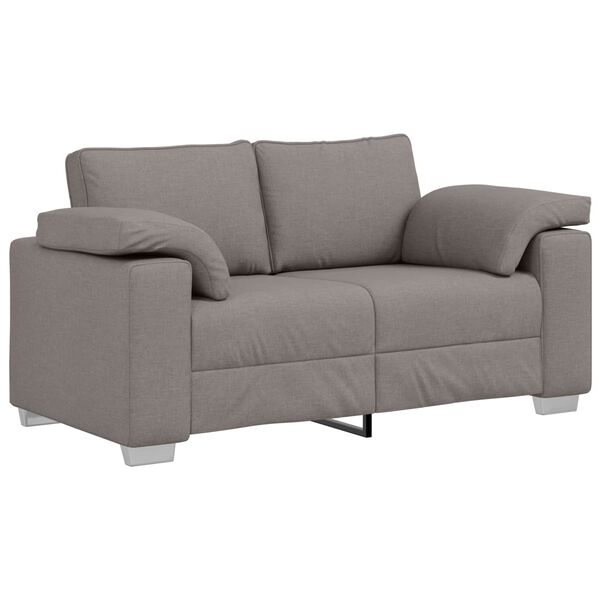 vidaXL Sofa Taupe 160 x 77 x 82 cm audinys