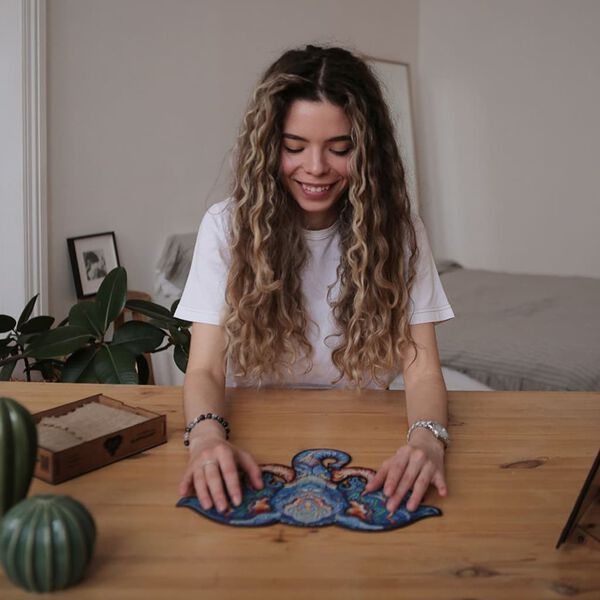 UNIDRAGON Medinė dėlionė Eternal Elephant, 299 detalės, 41x32cm