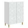 vidaXL Kabalas Balta 66 x 34,5 x 90 cm Apdirbta mediena