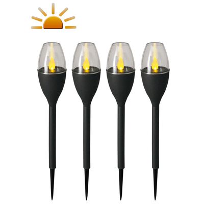Luxform Saulės energija įkraunami LED šviestuvai Jive, 4vnt., pilki