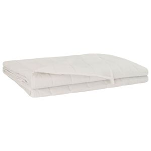 vidaXL Svorio antklodė Balta 200 x 200 cm 9 kg 100% Medvilnė 205T