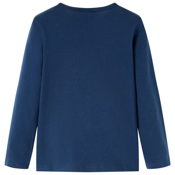 Vaiki&scaron;ki mar&scaron;kinėliai ilgomis rankovėmis, tamsiai mėlyni, 128 dydžio