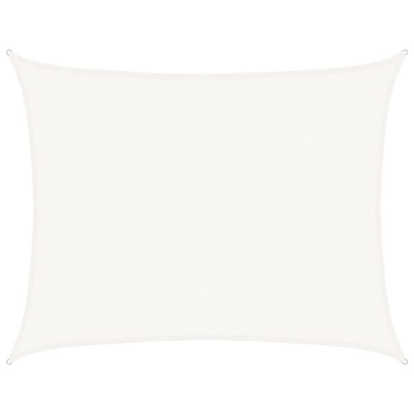 vidaXL Uždanga nuo saulės, baltos spalvos, 6x8m, HDPE, 160g/m&sup2;