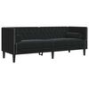 vidaXL Sofa Juoda 194 x 74,5 x 70,5 cm Aksomas