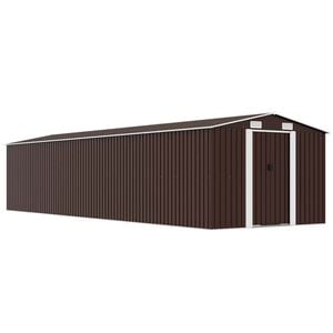 vidaXL Sodo pa&scaron;iūrė, ruda, 257x779x181cm, galvanizuotas plienas