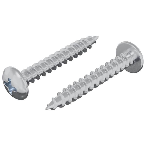 vidaXL Medinis varžtas 2 pcs Sidabro M4 x 28 mm Geležis