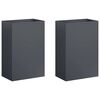 vidaXL Sodo vazonas 2 vnt. Antracito 50 x 40 x 75 cm