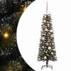 vidaXL Dirbtinė Kalėdų eglutė Žalia 120 cm PVC, plastikas ir plienas