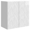vidaXL Prie sienos montuojama spinta Itin blizgi balta 59 x 31 x 60 cm