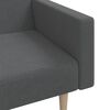 vidaXL Dvivietė sofa-lova, &scaron;viesiai pilkos spalvos, audinys