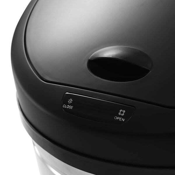 vidaXL Popieriaus &scaron;iuk&scaron;lių krep&scaron;iai Juoda Nerūdijantis Plienas