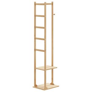 vidaXL palto stovas su kabliukais ir lentynomis 38,5x30x156 cm