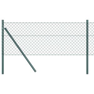 vidaXL Grandinės tvoros tvirtinimas 10 x 0,4 m PVC dengtas plienas