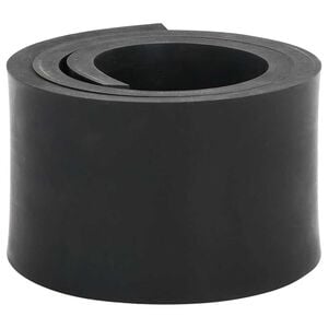 vidaXL Guminis kra&scaron;tas sniego valytuvui juoda 120x8x1 cm