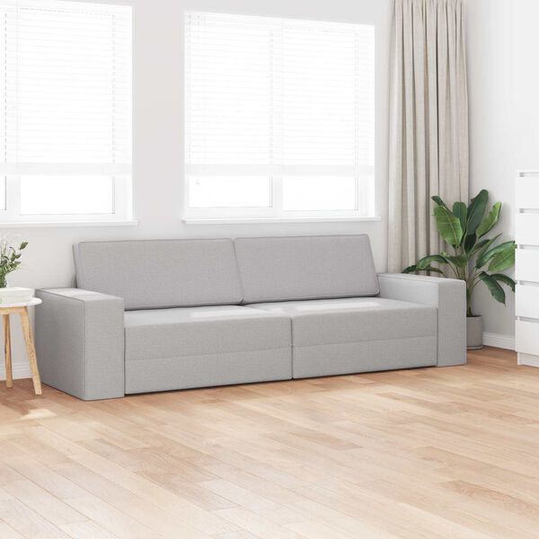 vidaXL Sofa lova Debesų pilka 245 x 78 x 77 cm audinys