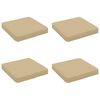 vidaXL 4 dalių sėdynės pagalvėlės VUGHT 4 pcs 100% poliesteris Smėlio