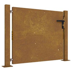 vidaXL Sodo vartai, 100x75 cm, Corten plienas