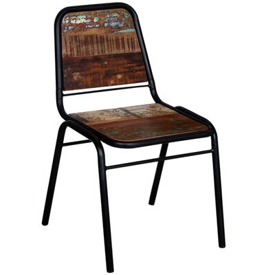 vidaXL Valgomojo kėdės, 6 vnt., perdirbtos medienos masyvas