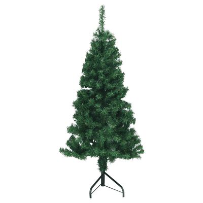 vidaXL Dirbtinė kampinė Kalėdų eglutė, žalia, 150cm, PVC