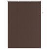 vidaXL Venecijos žaliuzės Tamsiai ruda su ra&scaron;tu 213 x 160 cm 25 mm PVC