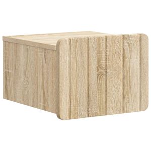 vidaXL Sieninis naktinis staliukas Sonoma ąžuolas 33 x 34,5 x 24 cm