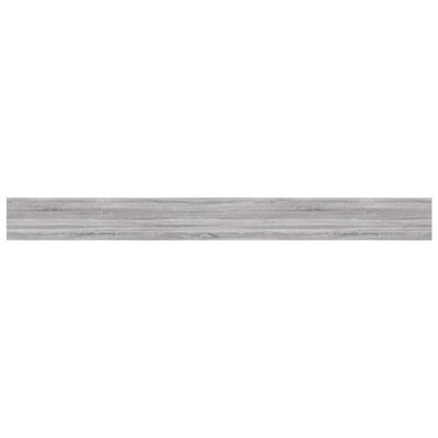vidaXL Sieninės lentynos, 4vnt., pilkos ąžuolo, 100x10x1,5cm, mediena