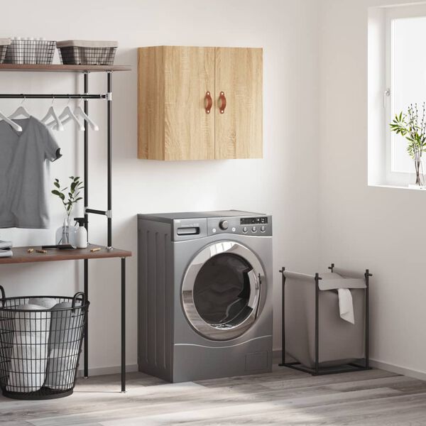 vidaXL Sieninė spintelė, sonoma ąžuolo, 60x31x60cm, apdirbta mediena