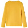Vaikiški marškinėliai ilgomis rankovėmis, geltonai rudi, 92 dydžio