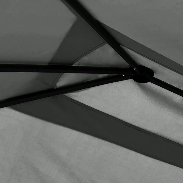 vidaXL Pavėsinė su stulpų uždangalais antracito 2,98x5,3x2,59m 160g/m²