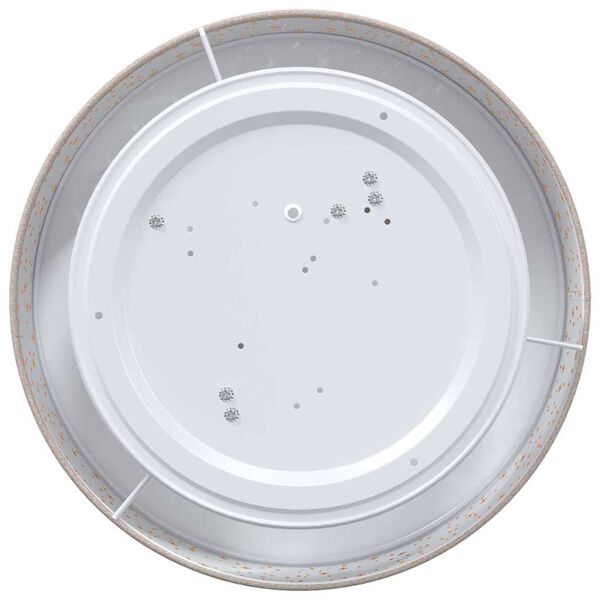 vidaXL Lubų lemputė su prožektoriais Taupe 38 x 38 x 13,5 cm audinys