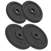 vidaXL Svoriai, 4vnt., 2x10kg+2x5kg, ketus