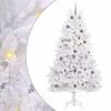 vidaXL Dirbtinė Kalėdų eglutė 240 cm PVC ir Plienas Balta
