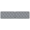 vidaXL Galvūgalio pagalvėlė, &scaron;viesiai pilkos spalvos, 200cm, audinys