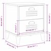 vidaXL Naktinė spintelė VIKEN, baltos spalvos, pušies medienos masyvas