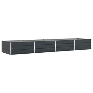 vidaXL Lovelis Antracitas 385 x 100 x 45 cm Cinkuota plienas