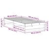 vidaXL Lovos rėmas Balta 90 x 190 cm Kietos pu&scaron;ies mediena
