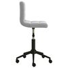 vidaXL Pasukama valgomojo kėdė, &scaron;viesiai pilkos spalvos, aksomas
