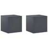 vidaXL Augalų stovas 2 pcs Antracito 40 x 40 x 40 cm