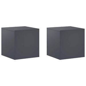 vidaXL Augalų stovas 2 pcs Antracito 40 x 40 x 40 cm