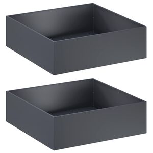 vidaXL Sodo vazonas 2 vnt. Antracito 80 x 80 x 30 cm