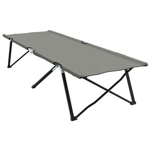vidaXL Sulankstoma Kempingo Lova Pilka 206 x 76 x 74 cm